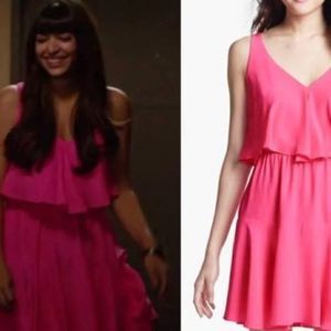 Limited Edition Amanda Uprichard Racerback Tiered Ruffle Silk Dress in Size S